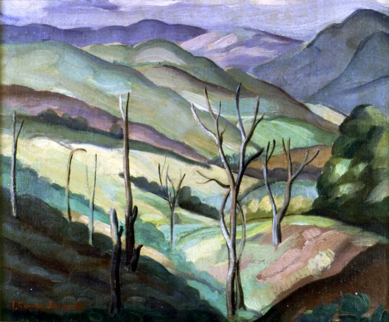 Paisaje de la sabana / sf / leo sobre lienzo / 60 x 78 cm 