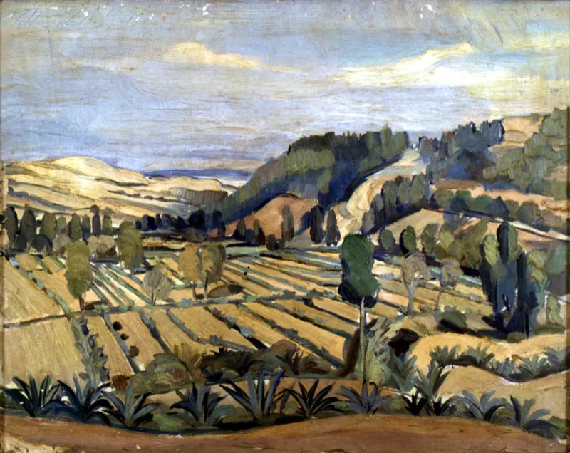 Valle de Mxico / sf / leo sobre lienzo / 51 x 64 cm 