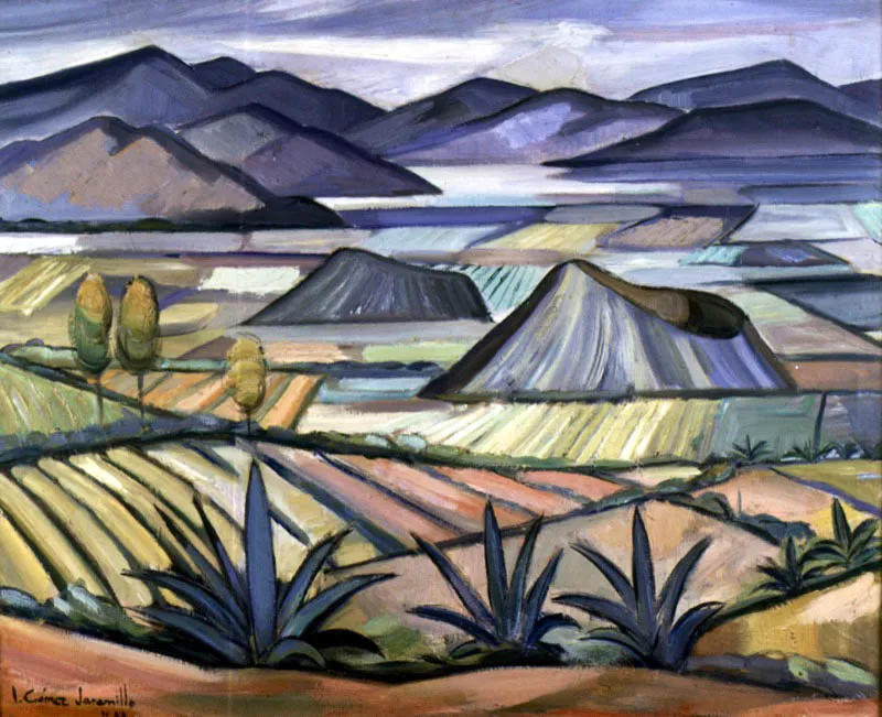 Valle de Mxico / 1964 / leo sobre lienzo / 81 x 100 cm 