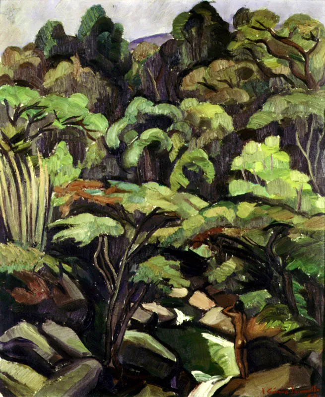 Río Cañas / 1952 / Óleo sobre lienzo / 68 x 56 cm