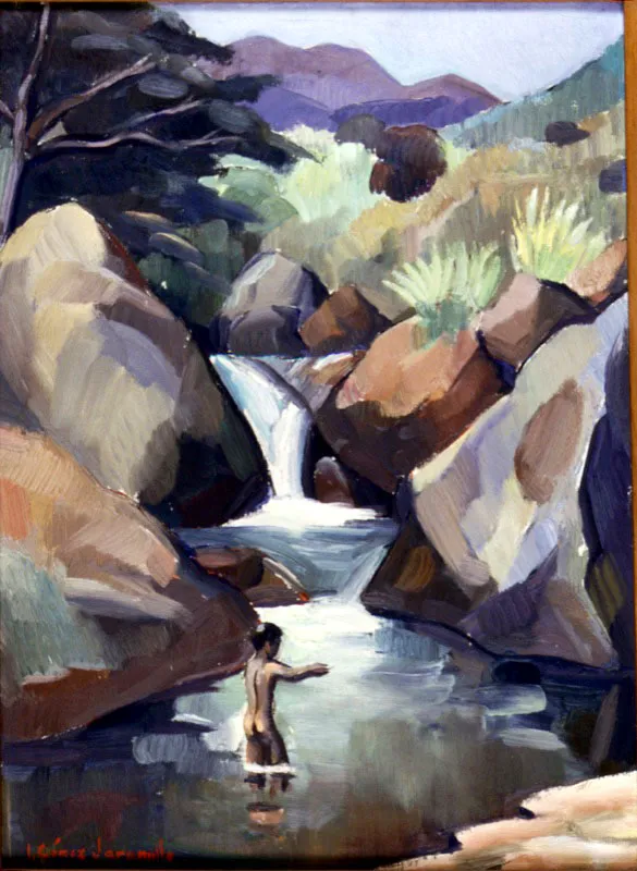 Río Cañas / sf / Óleo sobre lienzo / 54 x 45 cm