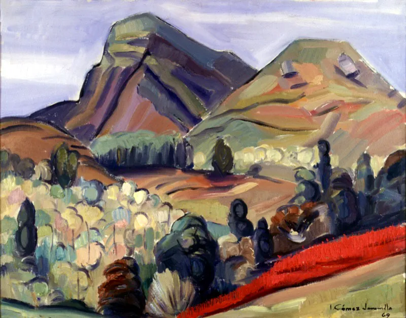 Vista desde La Galia / 1969 / leo sobre lienzo / 76,5 x 95,5 cm 