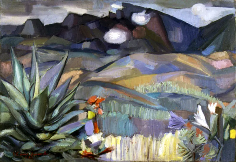 El Tablazo / 1962 / Óleo sobre lienzo / 71 x 108 cm