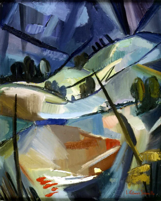 Paisaje / sf / Óleo sobre lienzo / 81 x 65,5 cm