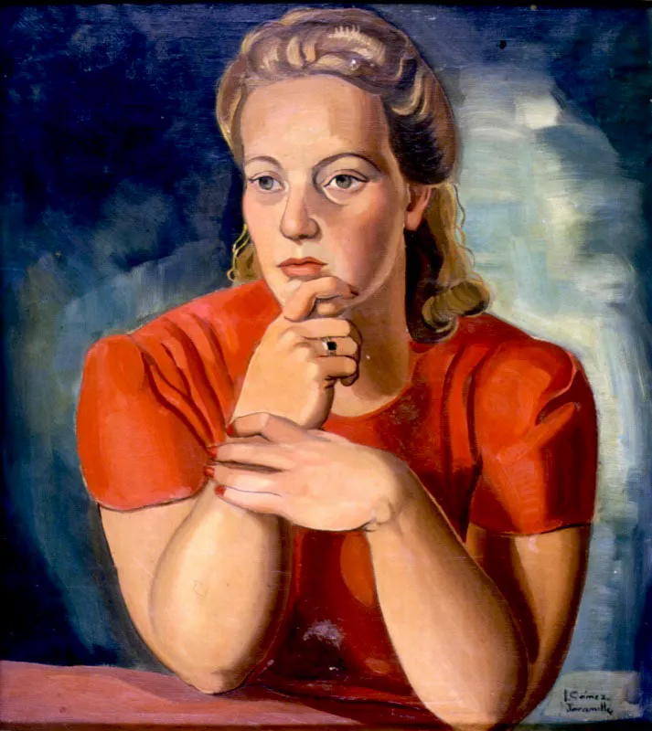 Margot / sf / leo sobre lienzo / 70 x 62 cm 