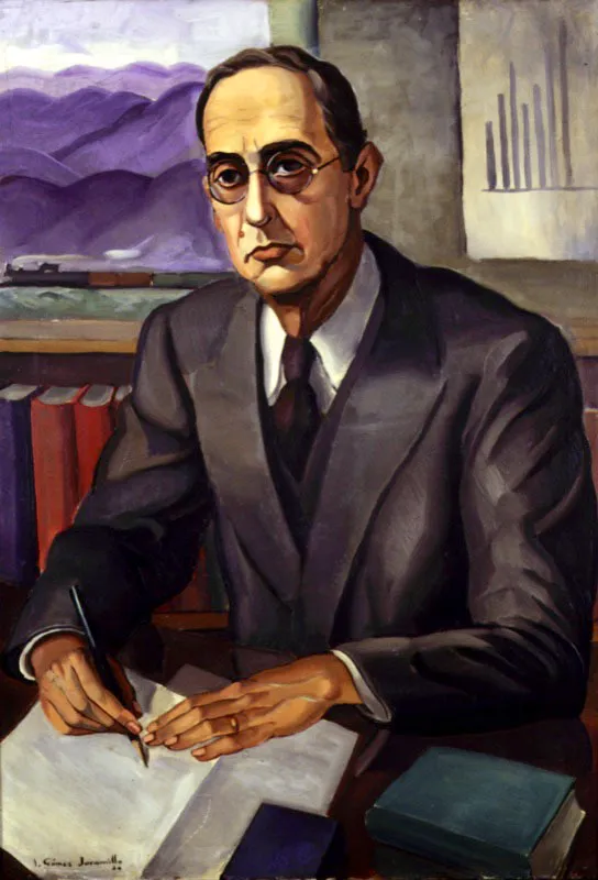 Germn Uribe Hoyos / 1944 / leo sobre lienzo / 104,5 x 74 cm 