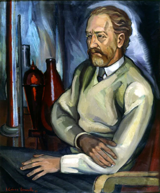 César Uribe Pedrahíta / 1951 / Óleo sobre lienzo / 98 x 81 cm