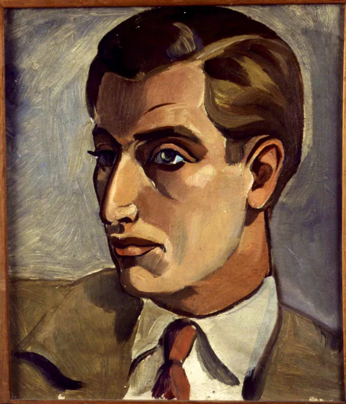 Alejandro Obregn / 1944 / leo sobre lienzo / 40 x 35 cm 