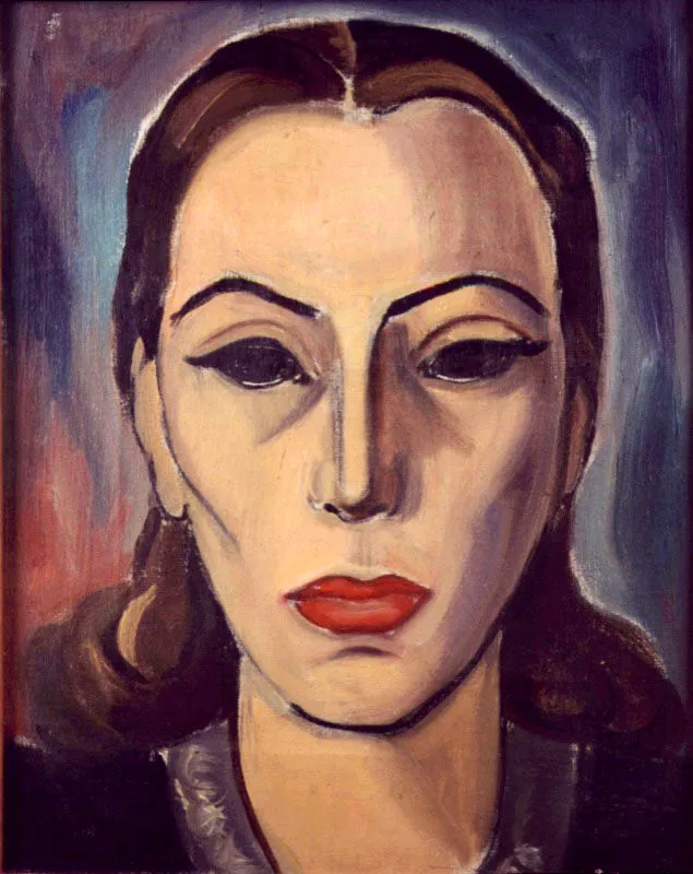 Cabeza de mujer / sf / Óleo sobre lienzo / 40 x 32 cm