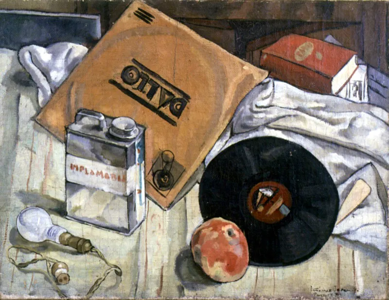 Bodegn con disco / 1931 / leo sobre lienzo / 60 x 79 cm 