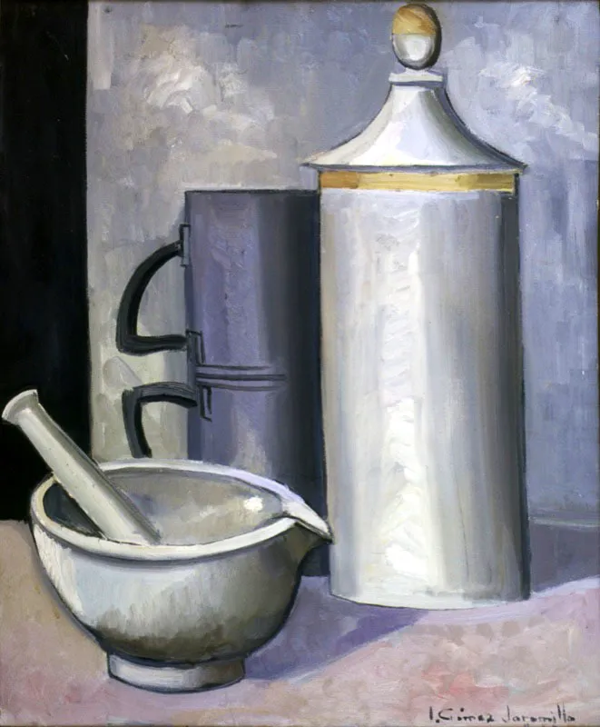 Bodegón / sf / Óleo sobre lienzo / 81 x 65 cm