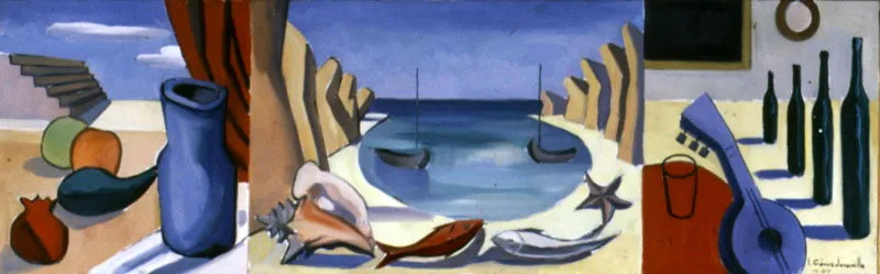 Sin título / 1959 / Óleo sobre lienzo / 60 x 195 cm