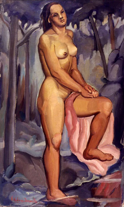 Desnudo / sf / Óleo sobre lienzo / 71 x 44 cm