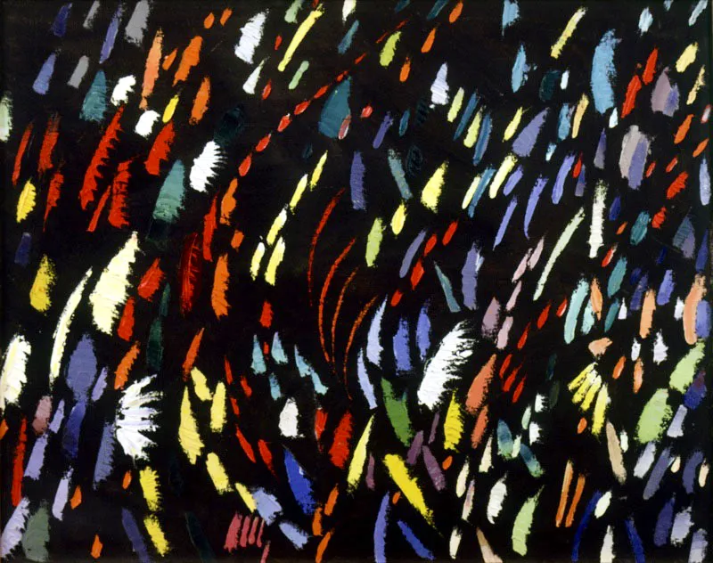 Fuegos artificiales / sf / Óleo sobre lienzo / 100 x 80 cm