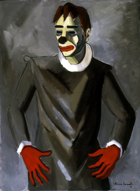 Payaso / 1969 / leo sobre lienzo / 133 x 101 cm 