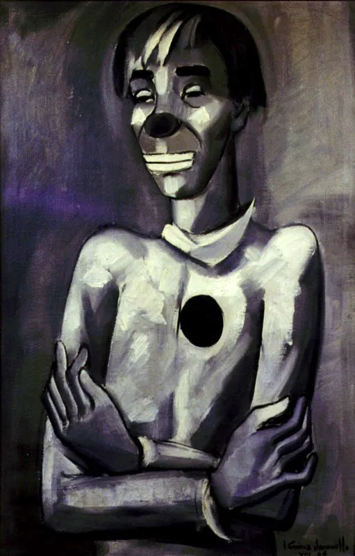 Payaso / 1964 / leo sobre lienzo / 100 x 70 cm 