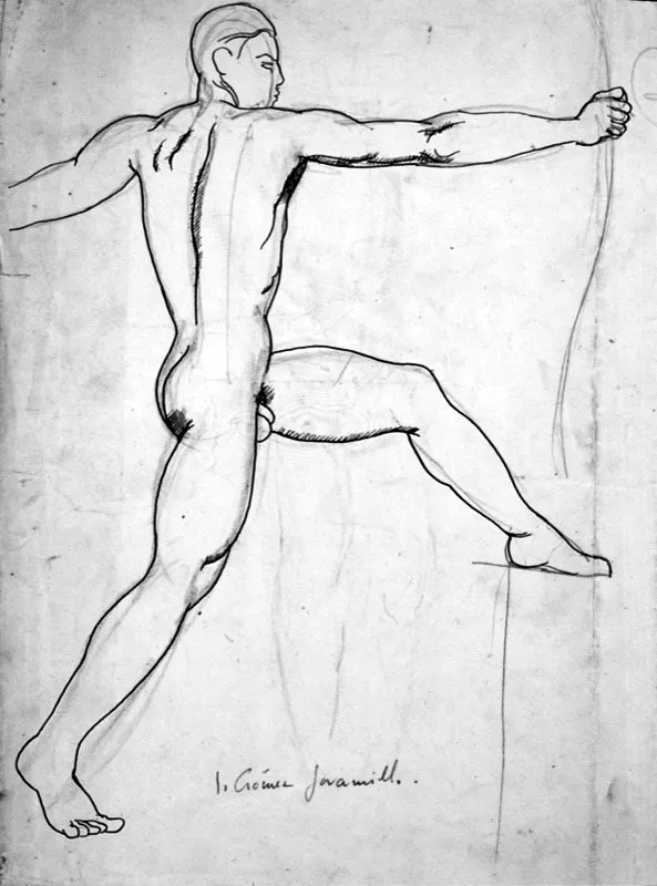 Desnudo / sf / Lapicero sobre papel / 38 x 28 cm