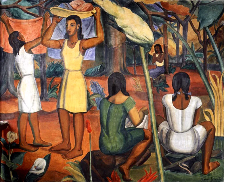 Mural en casa particular / 1950 / Fresco / 214 x 267 cm