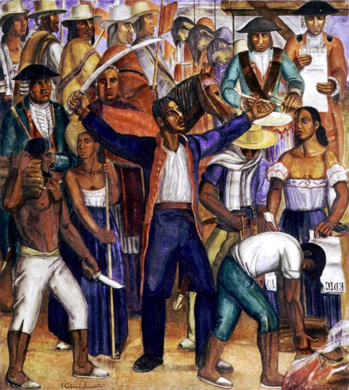 Insurreccin de los comuneros, Capitolio Nacional / 1938 / Fresco / 326 x 303 cm 