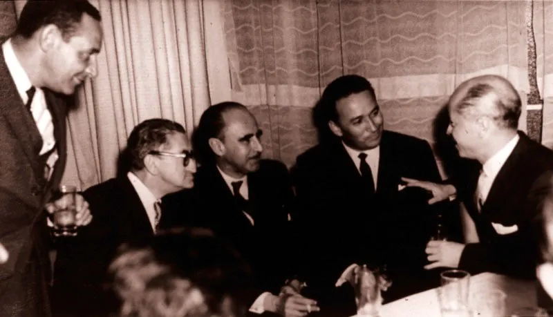 Juan Lozano y Lozano, Ignacio Gmez Jaramillo y Belisario Betancur. Bogot. ca. 1958.  