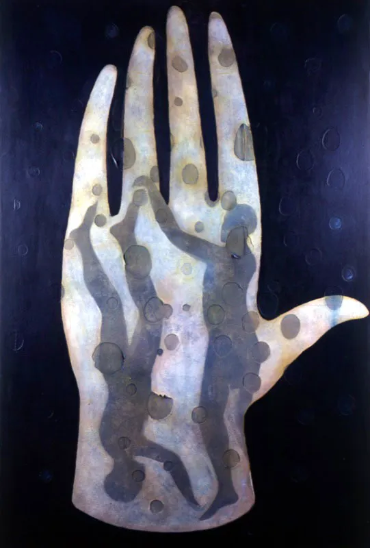 Gabriel Silva. Sin ttulo, 1999. 
leo sobre lienzo, 200 x 130 cm 