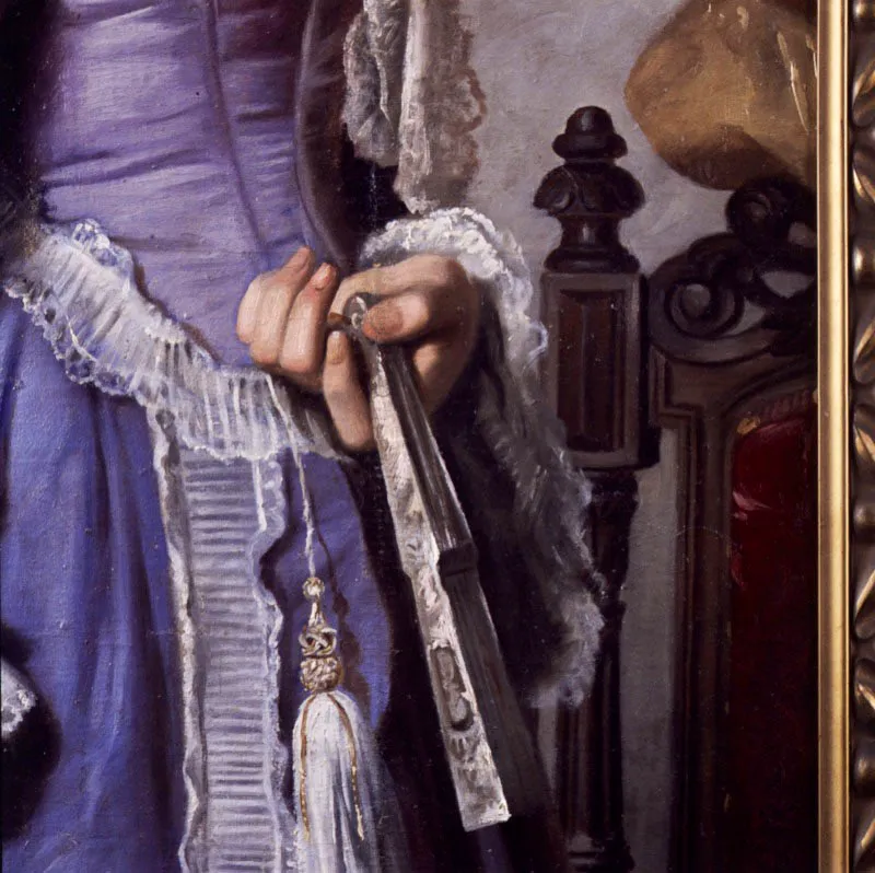 Felipe Santiago Gutiérrez. Sofía Arboleda de Urdaneta, ca. 1873.
Óleo sobre lienzo, 135 x 65 cm