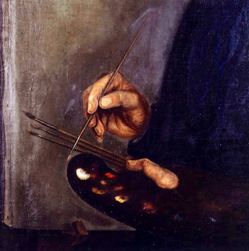 Manuel Dositeo Carvajal. Autorretrato, sf.
Óleo sobre lienzo, 105 x 86 cm