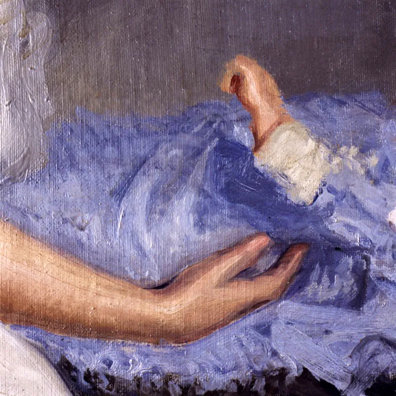 Roberto Pizano. La madre, 1920.
Óleo sobre lienzo, 61 x 79 cm