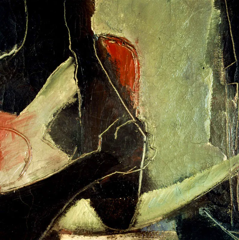 Guillermo Wiedemann. Sin ttulo, 1954. 
leo sobre lienzo, 98 x 69 cm 