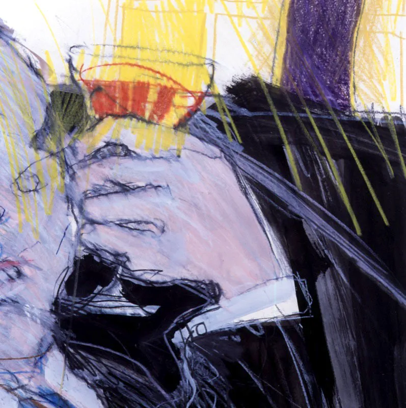 Luciano Jaramillo. Cocktail, 1981. 
Pastel sobre papel, 100 x 68 cm 