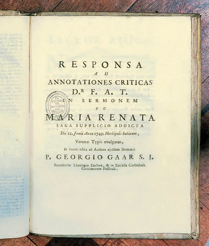 Animavversionni critiche sopra il notturno congresso delle lammie. Varios, Venecia, 1751. 