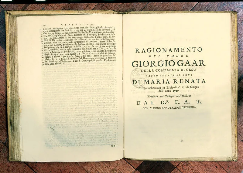 Animavversionni critiche sopra il notturno congresso delle lammie. Varios, Venecia, 1751. 