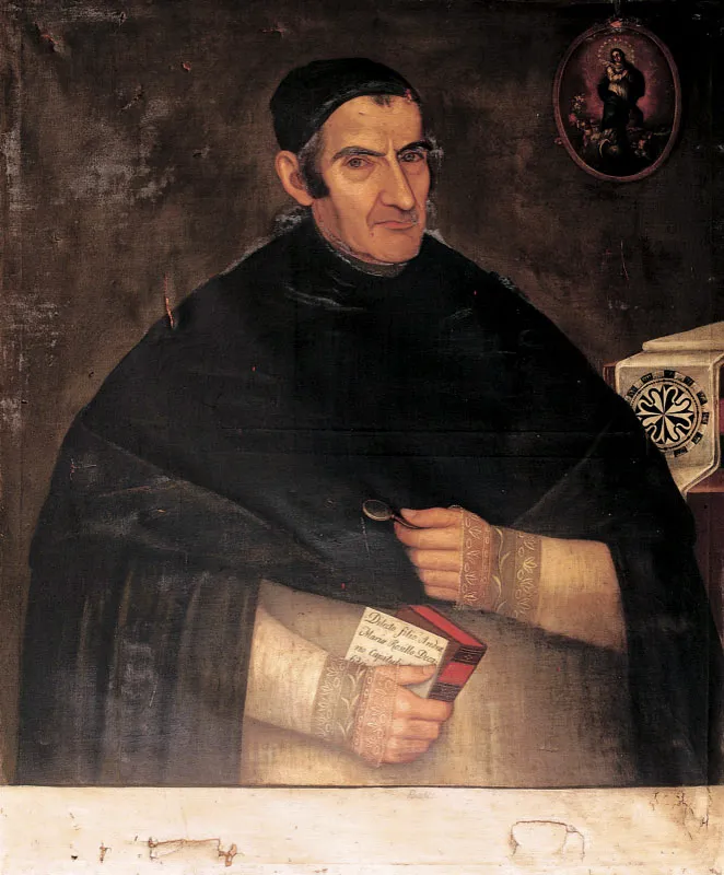 Rector Andrs Rosillo y Meruelo. 
(1803-1806). 
leo sobre tela, 89,2 x 73 cm, comienzos del siglo xix. 
Atribudo a Jos Celestino Figueroa ( 1870) 