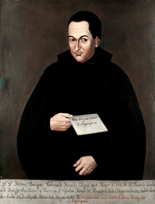 Rector Antonio de Paniagua y Fajardo. 
(1782-1783). 
leo sobre tela, 84,5 x 66 cm, primera mitad del siglo xix. 
Crculo de Garca Hevia 