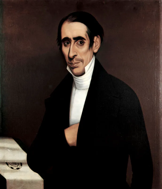 Rector Manuel Caarete. 
(1835, 1837-1840, 1851-1852). 
leo sobre tela, 81 x 63 cm, primera mitad del siglo xix. 
Crculo de Garca Hevia 