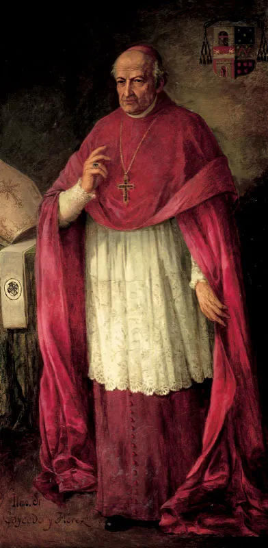 Rector Fernando Caycedo y Flrez. 
(1793-1796, 1799-1802). 
leo sobre tela, 196,5 x 97,5 cm, 1928. 
Ricardo Acevedo Bernal (1867-1930) 