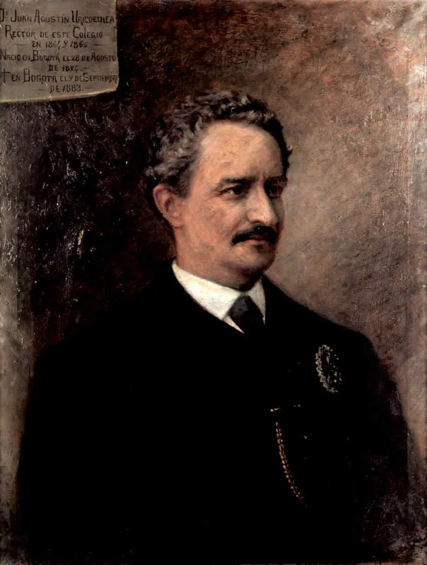 Rector Juan Agustn Uricoechea. 
(1864-1866). 
leo sobre tela, 83,5 x 65,5 cm, hacia 1910. 
Silvano A. Cullar (1873-1938) 