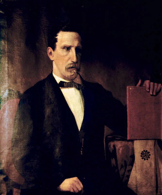 Rector Francisco Eustaquio lvarez. 
(1866-1870, 1872-1874). 
leo sobre tela, 86,8 x 75 cm, hacia 1885. 
Autor desconocido
 