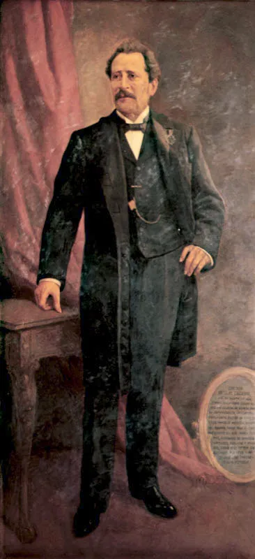 Rector Nicols Esguerra. 
(1871). 
leo sobre tela, 196 x 95 cm, hacia 1928. 
Ricardo Acevedo Bernal (1867-1930) 