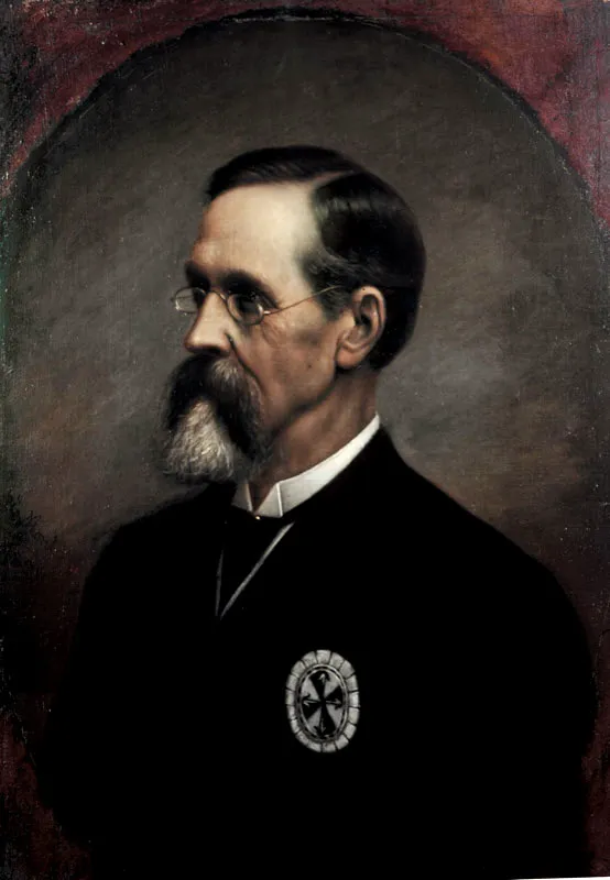 Rector Jos Manuel Marroqun. 
(1887-1890). 
leo sobre tela, 70,1 x 52,5 cm, 1889. 
J. Eugenio Montoya (siglo xix) 