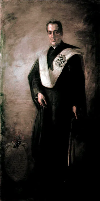 Rector Rafael Mara Carrasquilla. 
(1890-1930). 
leo sobre tela, 223 x 113 cm, 1904. 
Andrs de Santa Mara (1860-1945) 