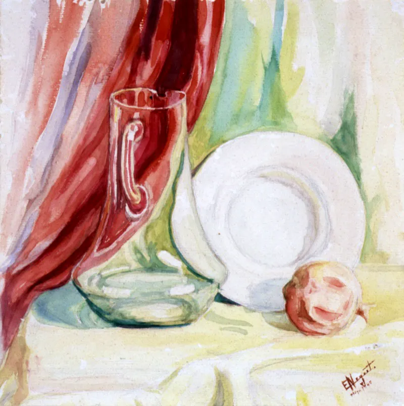 Sin título / 1940 / Acuarela sobre papel / 26 x 26 cm