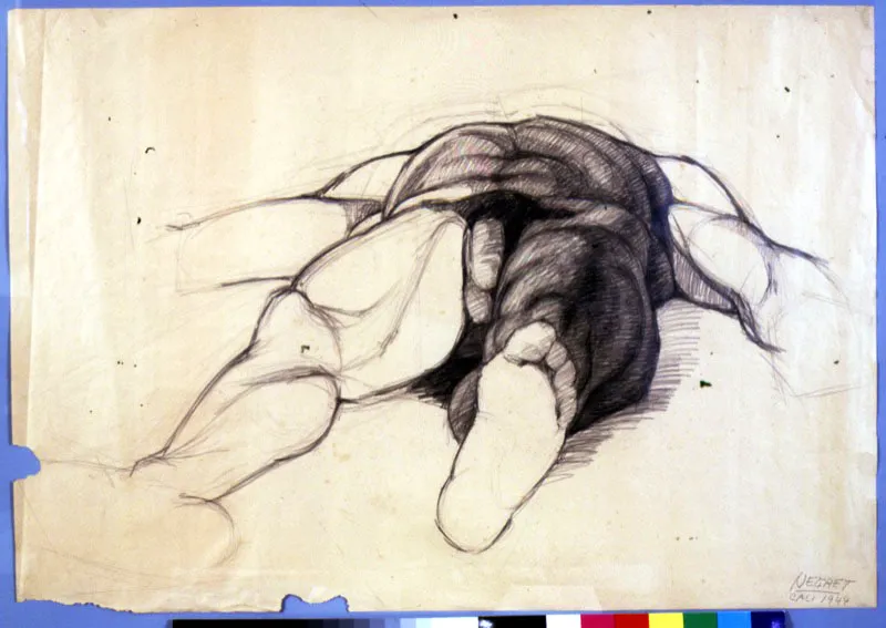 Sin título / 1944 / Lápiz sobre papel / 70 x 100 cm