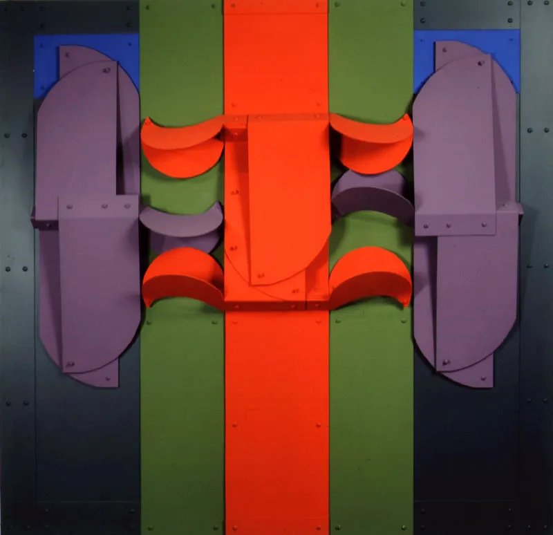 Árbol - Nopal / 1994 / Aluminio pintado / 176 x 178 x 27 cm
