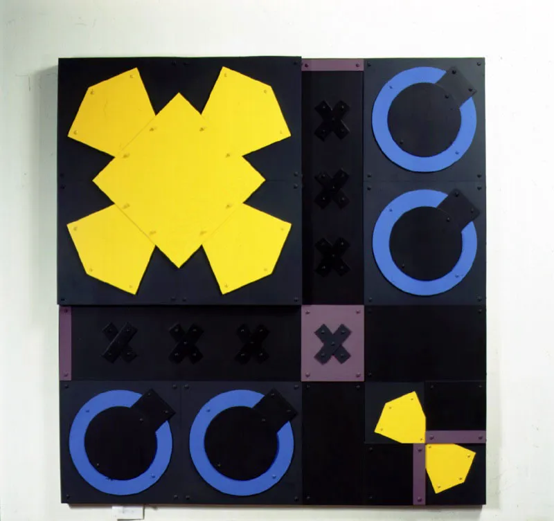 Códice / 1993 / Aluminio pintado / 183 x 178 x 12 cm