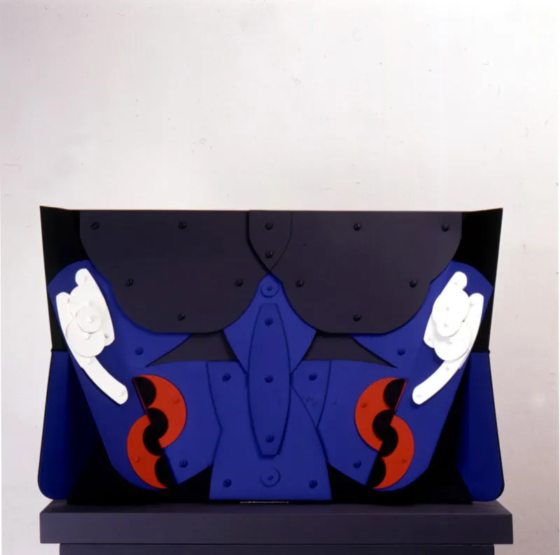 Mariposa / 1997 / Aluminio pintado / 75 x 75 x 10 cm
 