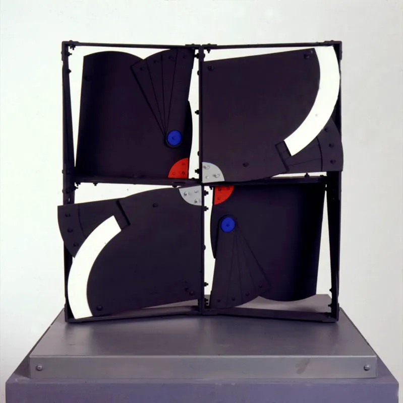  y de msica de alas (Homenaje a Silva) / 1997 / Aluminio pintado / 81 x 80 x 80 cm 


 