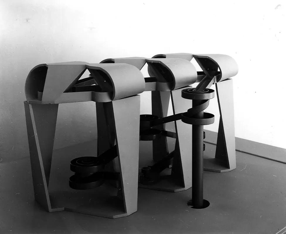 Homenaje a Bolvar (proyecto) / 1980 / Hierro y madera / 90 x 150 x 150 cm
 