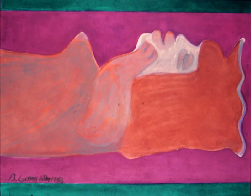 El destino.
1988.
Óleo sobre papel.
75 x 60 cm.
Colección particular, Bogotá.