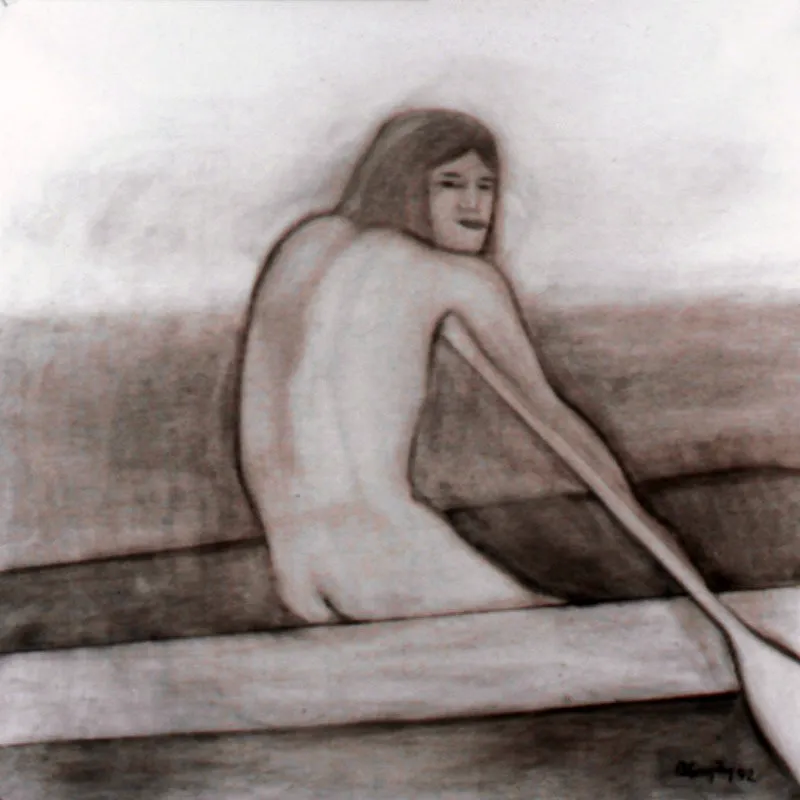 Boceto para 1/500.
1992.
Carboncillo sobre papel.
150 x 150 cm.
Colección particular, Bogotá.